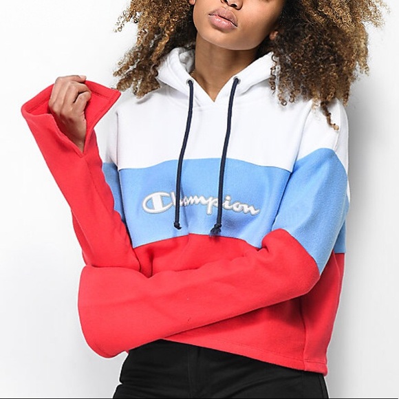 Champion Crop Top Hoodie - Picture 2 of 2